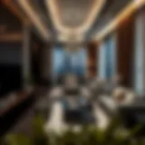 Luxurious apartment interiors showcasing quality design