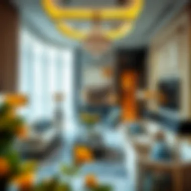 Elegant Interior Design of Al Mansoori Apartments Luxurious interior of an apartment in the Al Mansoori Building