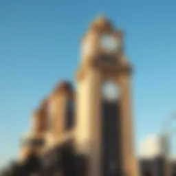 Iconic Clock Tower against a clear blue sky