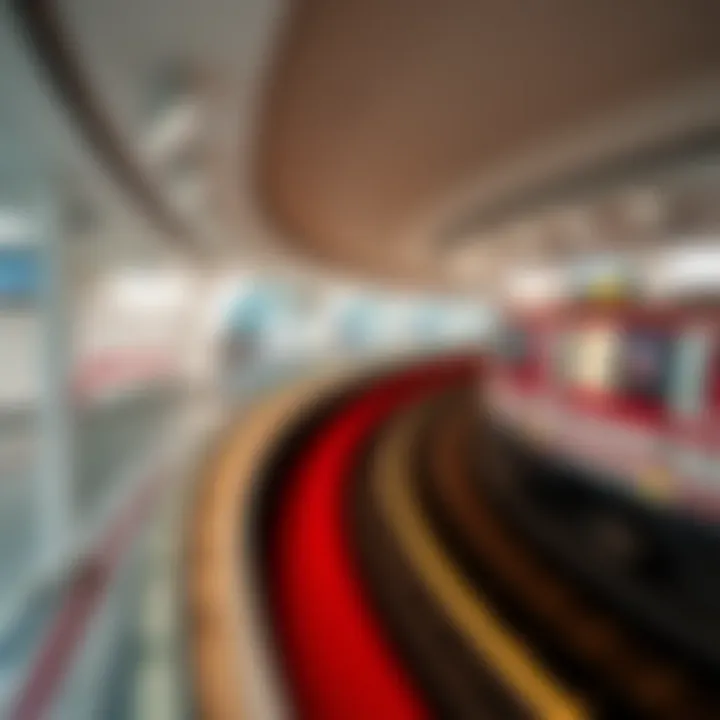 Map highlighting key metro stations