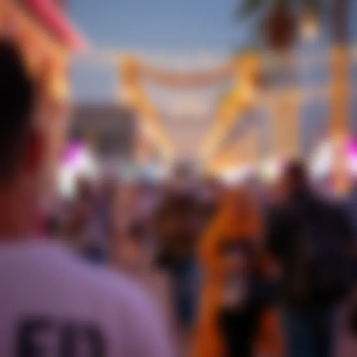 Tourists enjoying festive activities during the Eid holidays