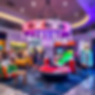 Entertainment zone within the mall featuring leisure activities