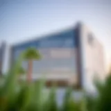 Exterior view of the Emirates ID Centre in Al Barsha showcasing its modern architecture