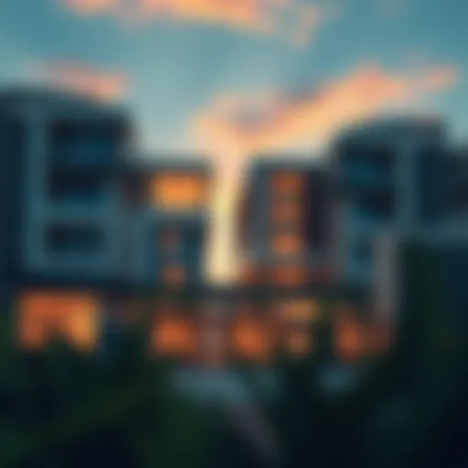 A stunning exterior view of Azure Residences showcasing modern architecture