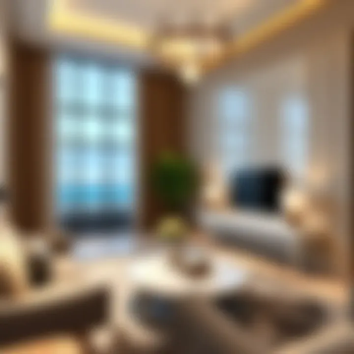 Luxurious interior design of a sample apartment in Azure Residences