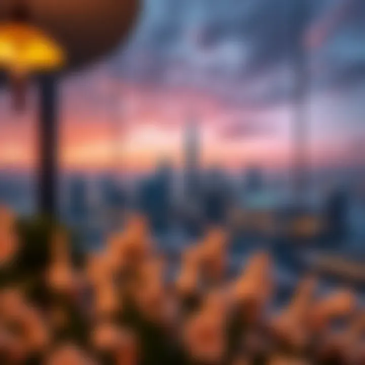 Panoramic view of the skyline from Azure Residences