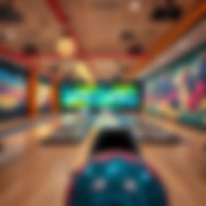 Modern bowling facility featuring unique themes