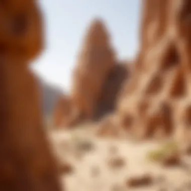 Rock formations along the Hatta Hiking Trail showcasing natural beauty