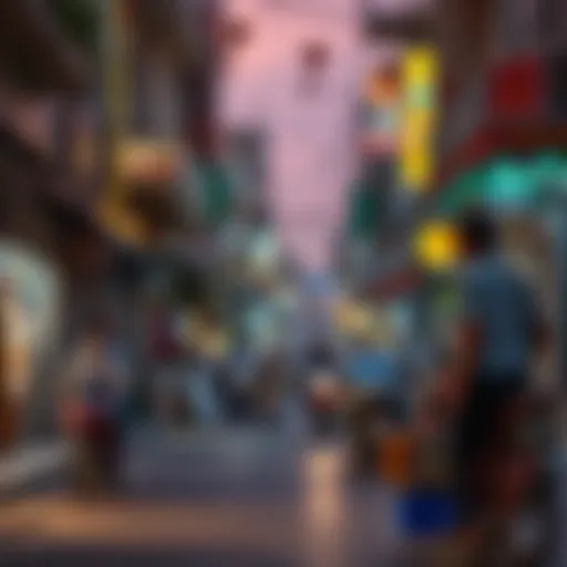 Vibrant streets of Karama showcasing local culture
