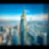 Aerial view of Studio One Tower showcasing its striking architecture