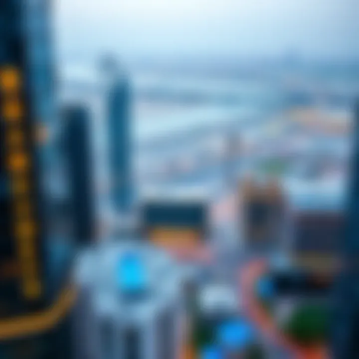 Panoramic view of Business Bay highlighting the vibrant community