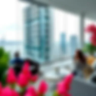 Investors engaging in discussions about The Bay Residence