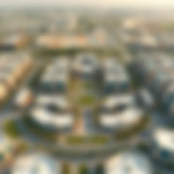 Aerial view showcasing the expansive layout of Dubai Investment Park