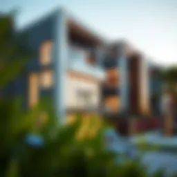 Stunning exterior view of Nisma Residences showcasing modern architecture