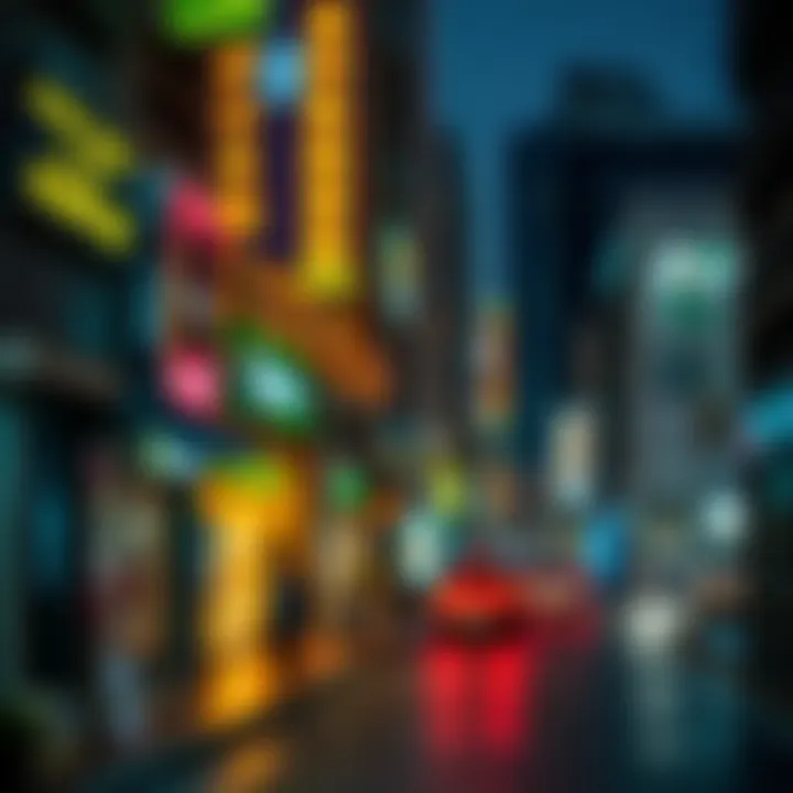 Vibrant street life surrounding Hamdan Street near the Al Mansoori Building