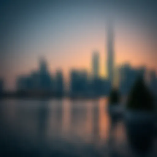 Dubai skyline showcasing modern architecture