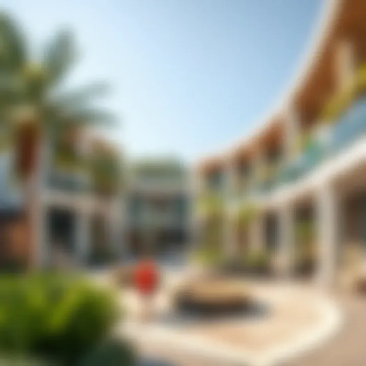 A vibrant community space in one of Meraas's developments