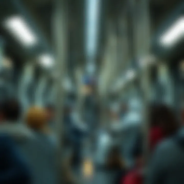 Passengers enjoying the comfort of Dubai Metro