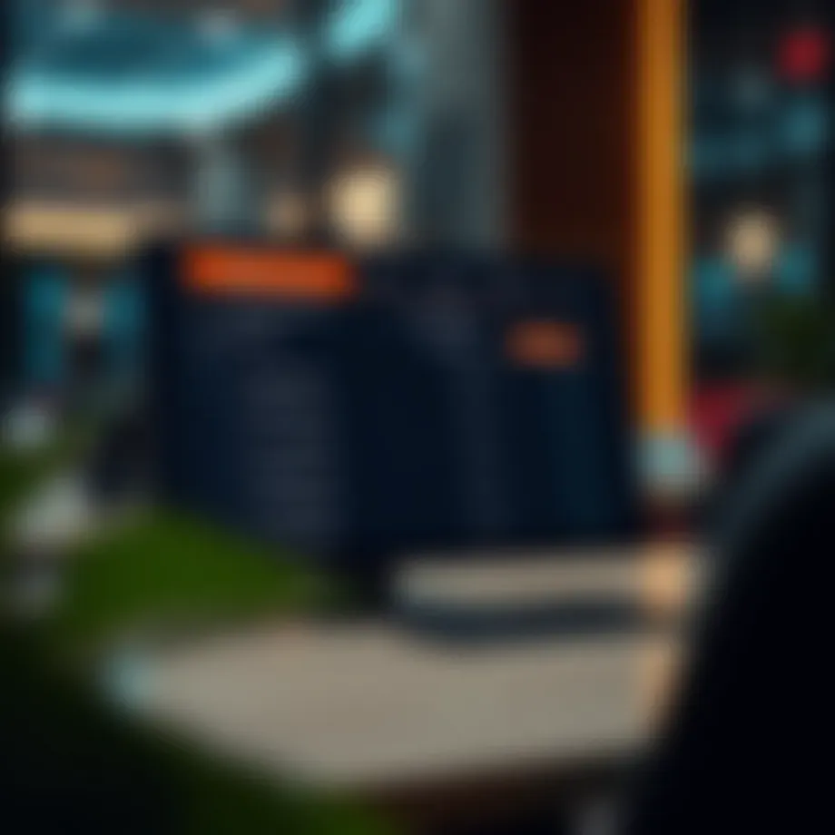 Digital banking interface showcasing account options