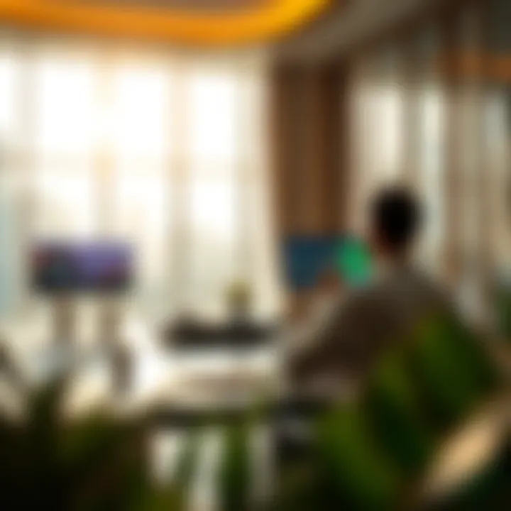 Navigation of a virtual banking platform
