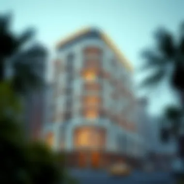 Modern Architectural Design of the Al Mansoori Building Exterior view of the Al Mansoori Building showcasing its modern architecture