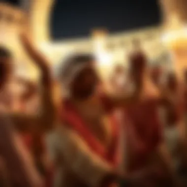 Traditional Emirati dance during celebrations