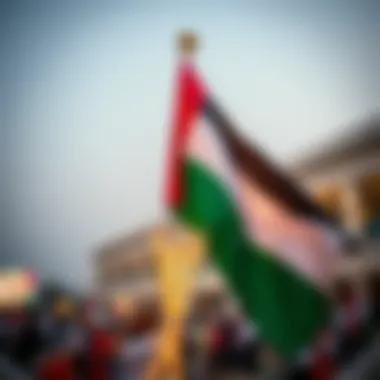UAE flag proudly displayed at a public event