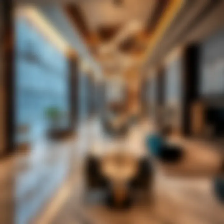 Luxurious interior design elements reflecting modern aesthetics