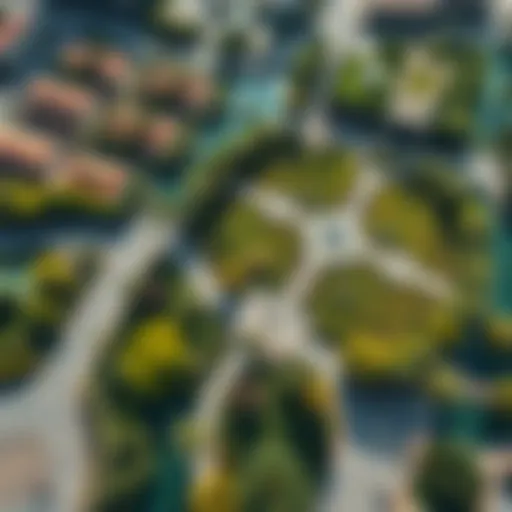Aerial view of Zabeel Park showcasing its lush greenery and pathways