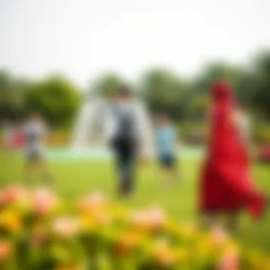 Recreational Activities at Zabeel Park Visitors enjoying recreational activities within Zabeel Park's vibrant landscape